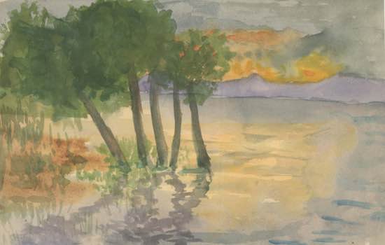 SV, Balaton, 1916 [?] (watercolour)